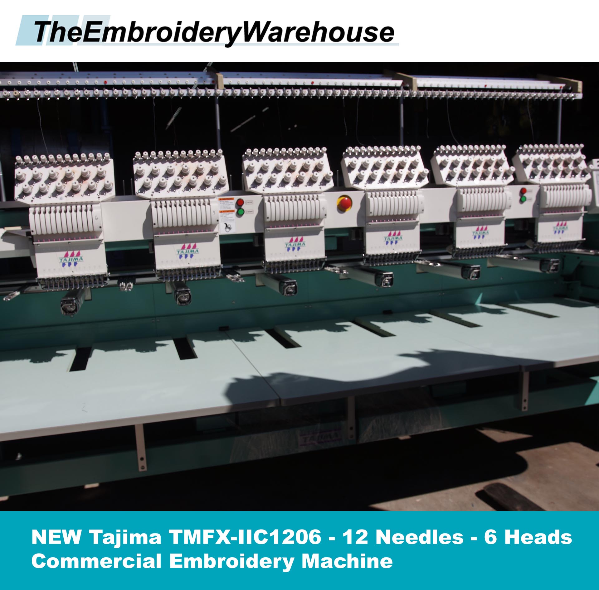 TAJIMA TMFX-IIC1206 - 6 Head - 12 Needles - Commercial TAJIMA TMFX-IIC1206 - 6 Head - 12 Needles - Commercial